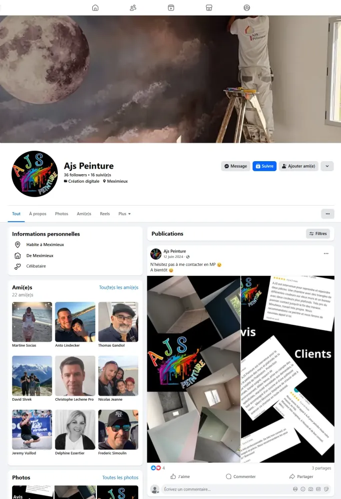 Facebook AJS Peinture
